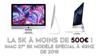 Imac 5K  27 pouces core i7 à 4Ghz  Modèle de 2015 Présentation et Upgrade RamSystème [upl. by Jasper]