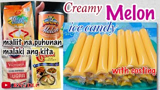 MELON ice candy using Injoy powder PangnegosyWithCosting RNs DLC [upl. by Aan]