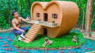 Dog rescue and build Loving Dog House  Build House for Puppies [upl. by Herrera]