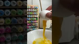 🍳DIY cracking egg🥚 diy crafts  craft papercraft cutecrafts thingstodo cute [upl. by Irisa334]