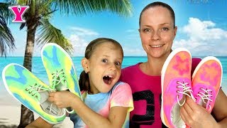 3 ЦветаТай Дай Кеды Челлендж 3 Colors Tie Dye shoes Challenge [upl. by Marcie]