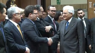 Sapienza Mattarella alla Facoltà di Giurisprudenza [upl. by Shanon807]