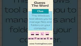 Guess The Word  Windows Tools [upl. by Earahc]