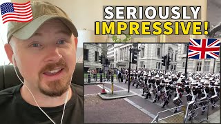 American Reacts to Royal Marines Beating Retreat [upl. by Siurad]