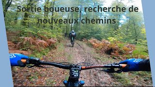 Sortie VTT d’automnerecherche de nouveaux singletrack mudriding mtb adventuremode [upl. by Tra]