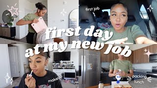 GRWM first day of work  summer internship vlog [upl. by Anilet]