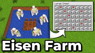 Minecraft  BESTE einfache Eisenfarm 1300 Eisen  Iron Farm  Tutorial 121 [upl. by Shermie]