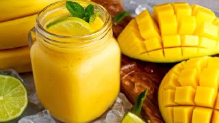 cómo hacer smoothie de mango y DAIQUIRI DE MANGO deliciosa bebida con hielo frappé [upl. by Tlok]