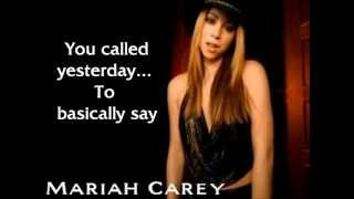 Mariah Carey  Breakdown Lyrics [upl. by Nevlin]