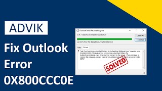 How to Fix Outlook Error 0X800CCC0E in Windows 1011 [upl. by Chalmer683]