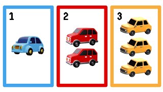 Colors  Numbers  Learn Numbers with Colorful Cars [upl. by Ern]