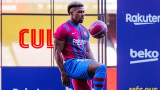 ADAMA TRAORÉS FIRST TOUCHES AS A BARÇA PLAYER IN HIS OFFICIAL PRESENTATION ⚽💙❤️ [upl. by Eelyahs]