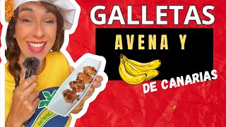 Galletas🍪 de plátano de Canarias🍌🇮🇨y avena [upl. by Lund]