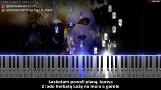 Gawryle  Harnaś Ice Tea karaoke piano tekst [upl. by Yanarp533]