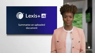 Lexis AI  Summarising an uploaded document [upl. by Ellekim]