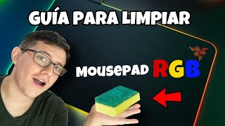 LA MEJOR MANERA DE LIMPIAR TU MOUSEPAD CON LUCES LED RAZER RGB  MEJORA TU PUNTERÍA EN FORTNITE [upl. by Uzzia]