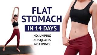 14Day Flat Stomach Challenge Effective Belly Fat Burn exercises 10 min Standing Workout [upl. by Aihtyc400]