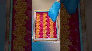 Making a HONEYBERRY Soap 🍯 soapmaker soaps soaping soapartist handmadesoap soap soapmaking [upl. by Agler]