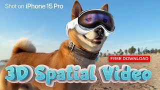 Apple Spatial Video RealWorld 3D Footage  Shot on iPhone 15 Pro Max FREE download for Vision Pro [upl. by Egbert]