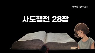 하루 10분 성경  개역 한글  성경통독  성경 듣기  매일 성경 읽기  사도행전 [upl. by Senn]