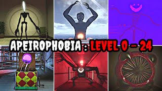 Apeirophobia  Level 0 to 24  Chapter 1 amp 2  Full Walkthrough  Roblox [upl. by Arlyne601]