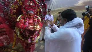 Theyyam welcomes Amma to Kozhikode [upl. by Buckels]