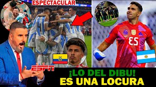 🔴quotARGENTINA ELIMINA ECUADORquot ALVARO FURIOSO con MESSI DIBU MARTINES Le TAPA La BOCA a CRITICOS [upl. by Pren644]