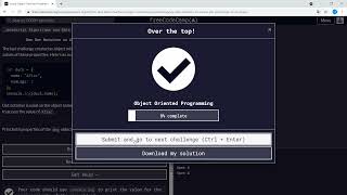 Object oriented programming 226  Use Dot Notation to Access the Properties of an Object  fcc [upl. by Garretson25]