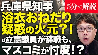 経済評論家上念司が5分で解説！兵庫県知事斎藤元彦、浴衣おねだり疑惑の火元！？の立憲議員が辞職も、マスコミが忖度amp報道しない自由発動！？ゆかた祭りの会長もパワハラ否定。何処までがデマなのかの究明が必要 [upl. by Duax]