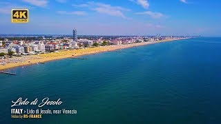 4K  Lido di Jesolo by Drone  Italy [upl. by Merola83]