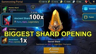 100 ANCIENT SHARDS  1 SACRED SHARD OPENING  RAID Shadow Legends  Episode 24 [upl. by Beau538]