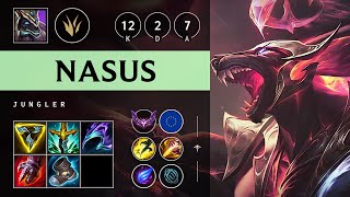 Nasus Jungle vs Ivern Triple Kill Dominating  EUW Master Patch 1420 [upl. by Ohploda]