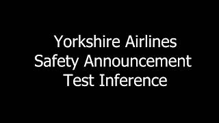 Alan Bennett  Safety Announcement  Yorkshire Airlines [upl. by Amandy]