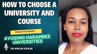 01  Choosing a Good UK University  How to Avoid Harambee Universities Abroad [upl. by Namor]