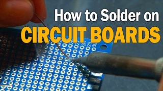 How to Solder on Circuit Boards [upl. by Nottnerb420]