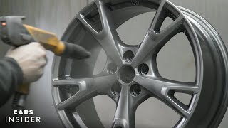 How Wheels Are Professionally PowderCoated  Cars Insider [upl. by Alesi]