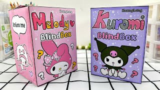 💜 Paper DIY ❤️ Unboxing Túi Mù KUROMI vs MELODY 1000  Asmr  Blindbag SANRIO [upl. by Asuncion252]