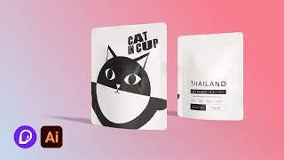 How to generate Dieline and Video 3d Packaging plastic bag mockup in Pacdoracom [upl. by Tertias]