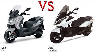 Sym Joymax Z Plus 250 vs Kymco Downtown 300i Test specification comparison [upl. by Issi223]