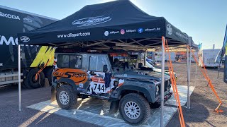 Day one Dakar Classic AlliSport Defender Td5 744 [upl. by Willyt]