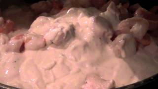 How To Cook Chicken amp Shrimp Alfredo [upl. by Ennagroeg861]