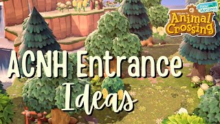 15 Entrance Ideas for Your Island  Animal Crossing New Horizons [upl. by Brink]