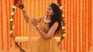 2021 Best Wedding dance of Bride Bride Haldi Dance  Bride Dance  Haldi Ceremony [upl. by Atiuqaj]