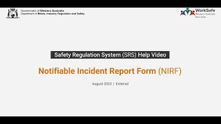 How to submit a Notifiable Incident Form [upl. by Eemla642]