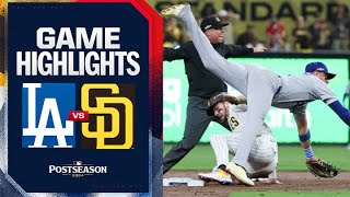 Dodgers vs Padres NLDS Game 3 Highlights 10824  MLB Highlights [upl. by Nide]