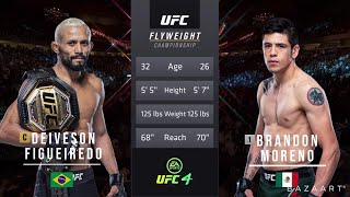 Deiveson Figueiredo vs Brandon Moreno Full Fight [upl. by Rehtae805]