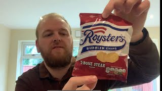 Royster’s TBone Steak Flavour Bubbled Chips  Review [upl. by Linda100]