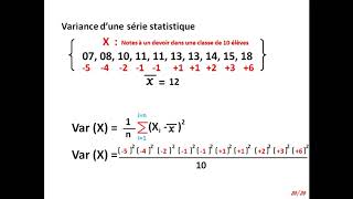 Moyenne variance et écart type Terminale S [upl. by Lledyr]