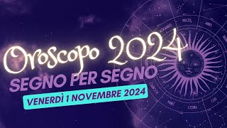 Scopri il Tuo Destino Astrale per il 1 novembre 2024 [upl. by Lavicrep]