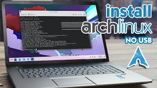 Dual Boot Arch Linux and Windows Without USB Drive  archinstall [upl. by Aicinoid35]